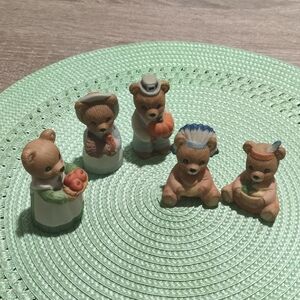 Adorable Bear Figurine Set
